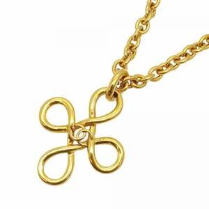 Chanel Necklace, Coco Mark, GP Plated Gold, Women's